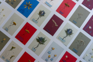Handgemaakte bloemenkaartjes